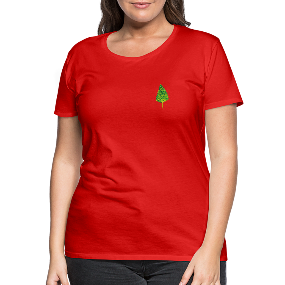 Das Blatt - Frauen T-Shirt - Rot