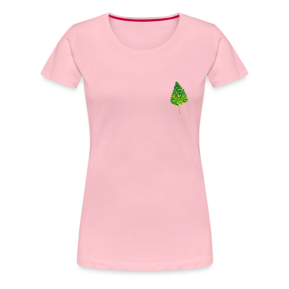 Das Blatt - Frauen T-Shirt - Hellrosa