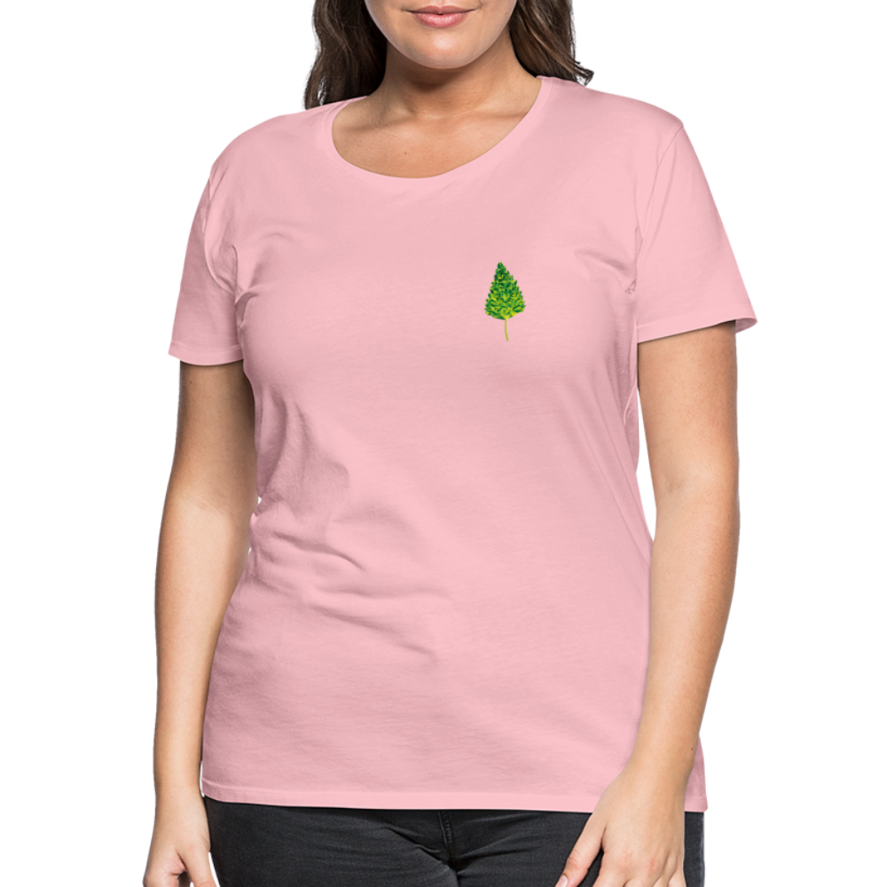 Das Blatt - Frauen T-Shirt - Hellrosa