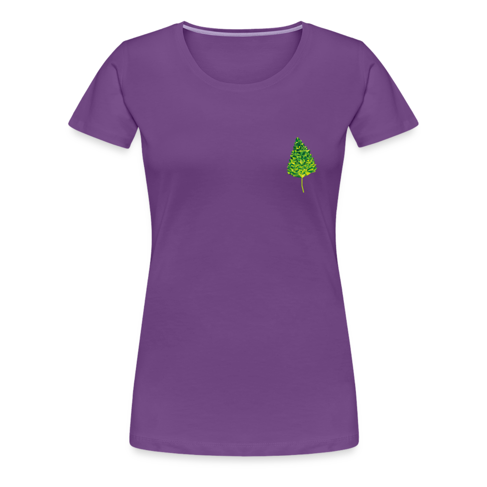 Das Blatt - Frauen T-Shirt - Lila