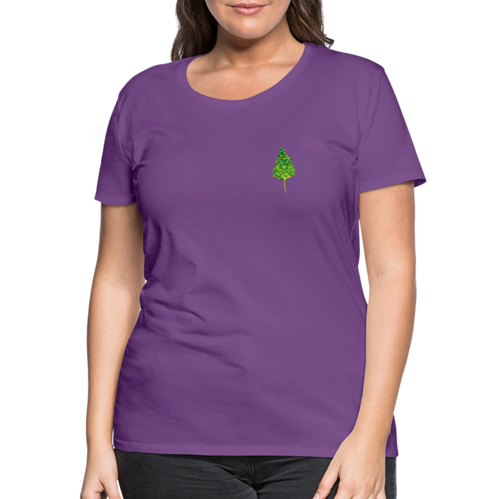 Das Blatt - Frauen T-Shirt - Lila