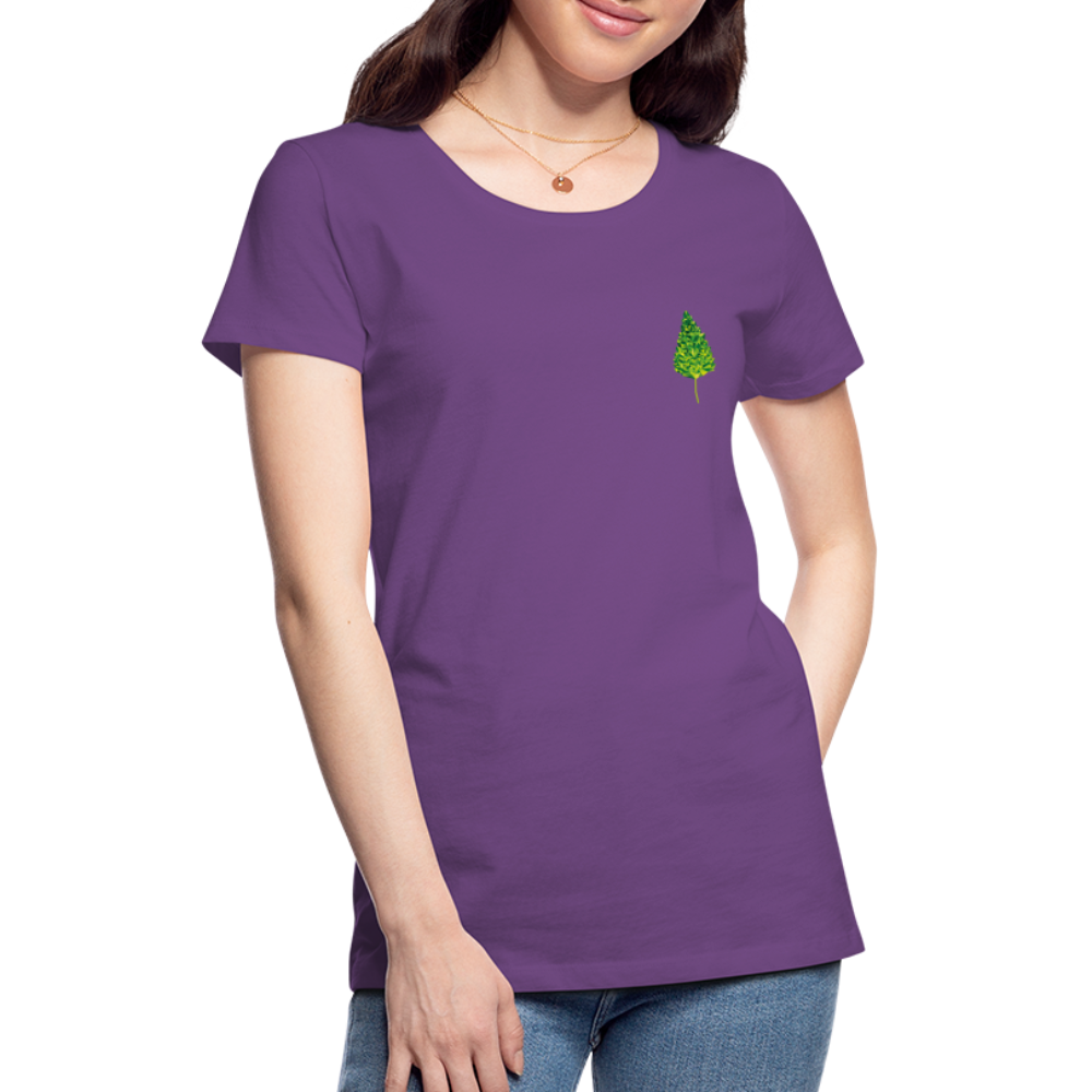 Das Blatt - Frauen T-Shirt - Lila