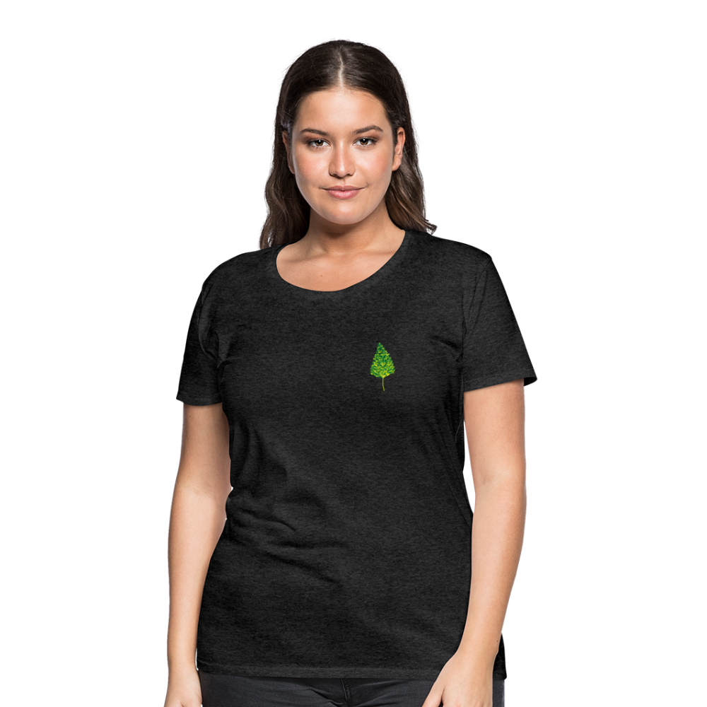 Das Blatt - Frauen T-Shirt - Anthrazit
