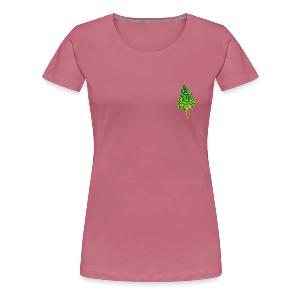 Das Blatt - Frauen T-Shirt - Malve