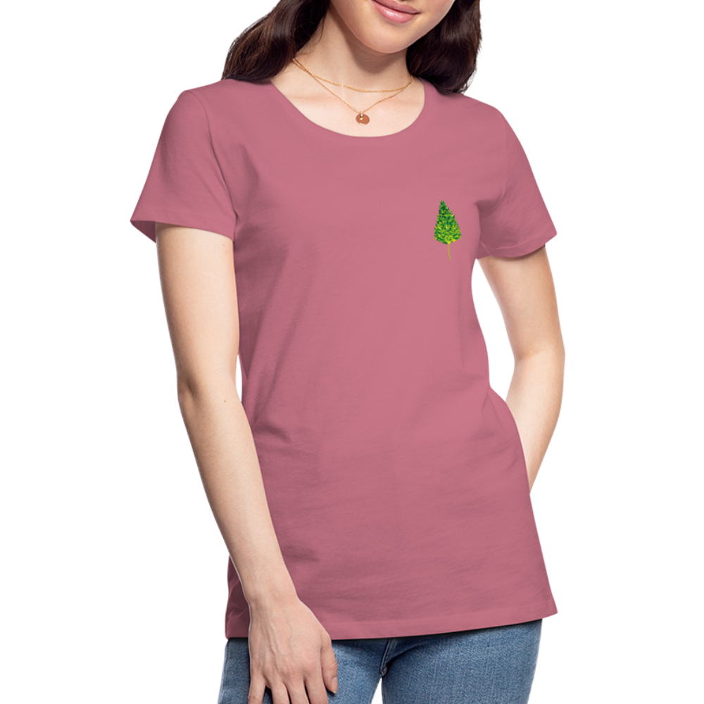 Das Blatt - Frauen T-Shirt - Malve