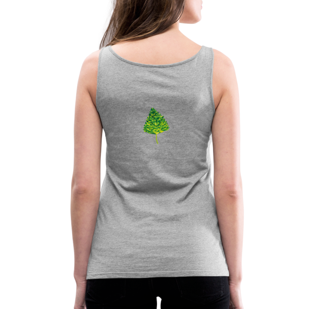 Das Blatt - Frauen Tank Top - Grau meliert