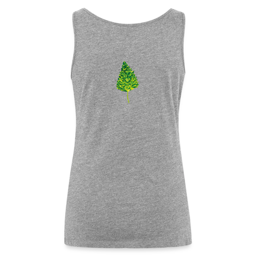 Das Blatt - Frauen Tank Top - Grau meliert