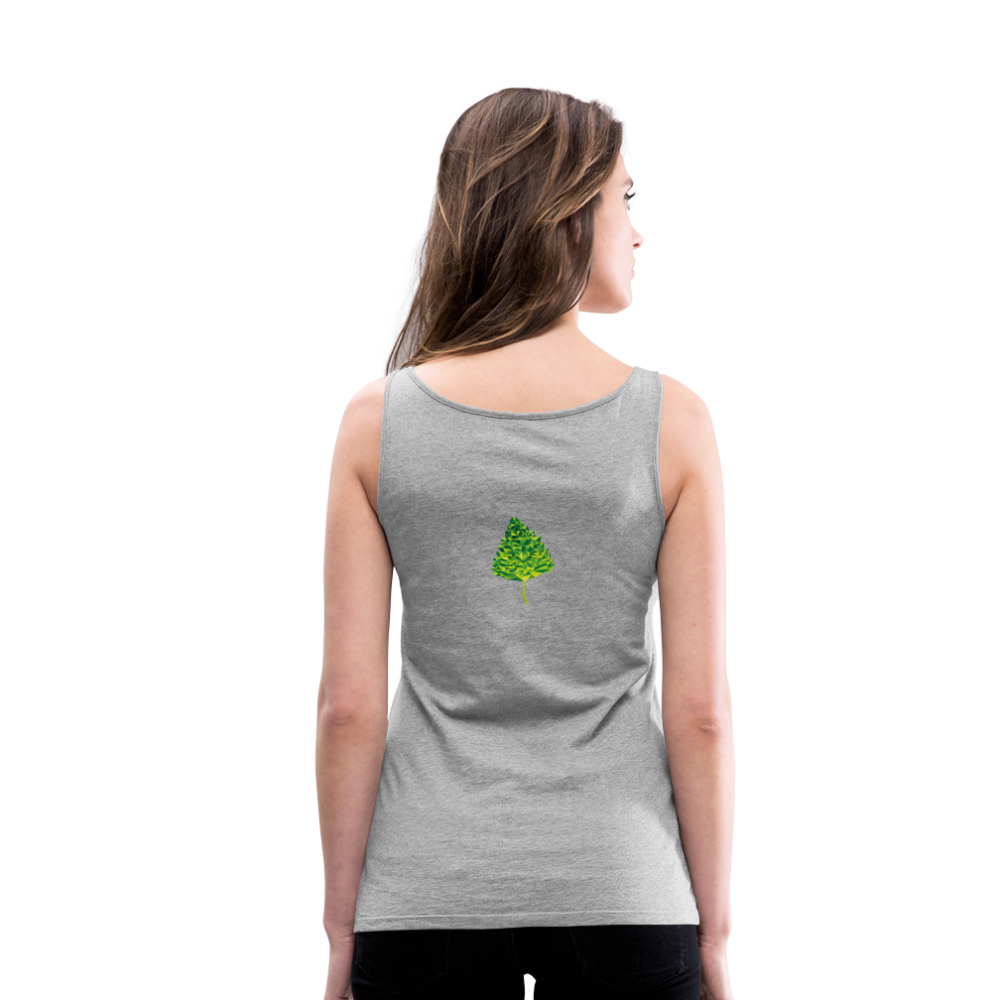 Das Blatt - Frauen Tank Top - Grau meliert