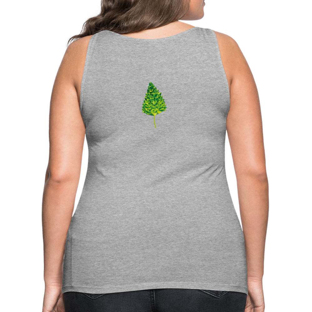 Das Blatt - Frauen Tank Top - Grau meliert