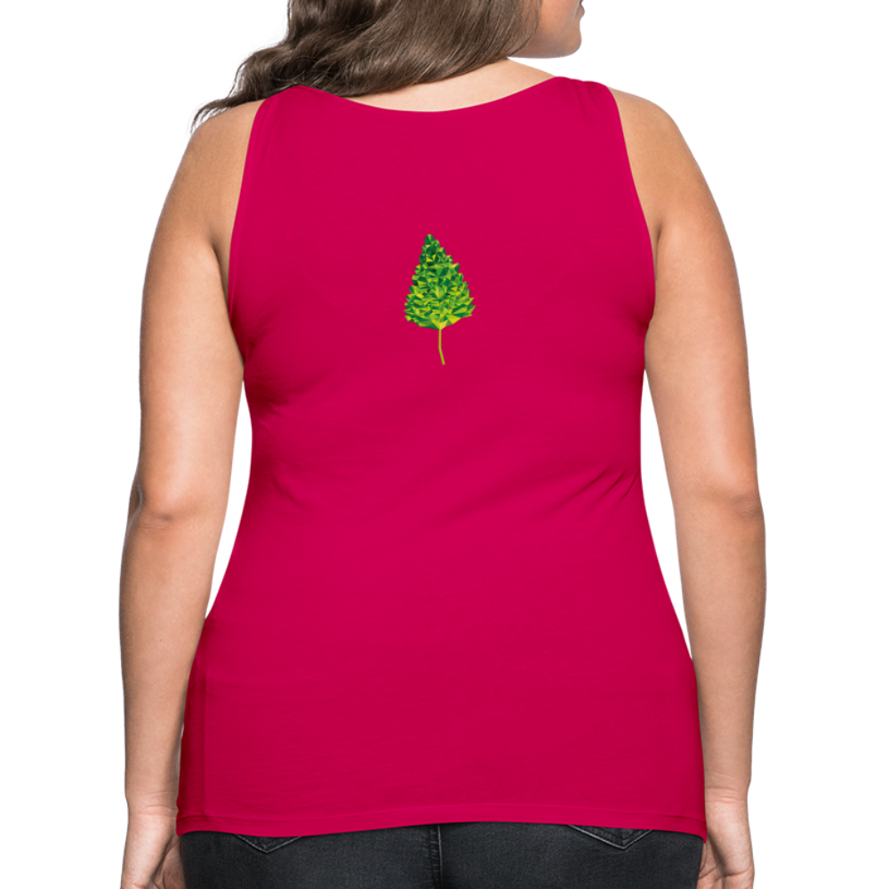 Das Blatt - Frauen Tank Top - dunkles Pink