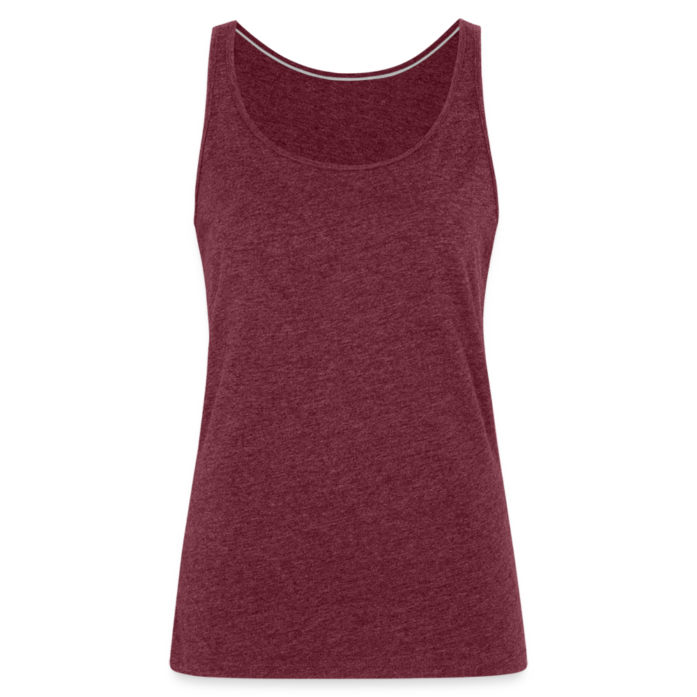 Das Blatt - Frauen Tank Top - Bordeauxrot meliert