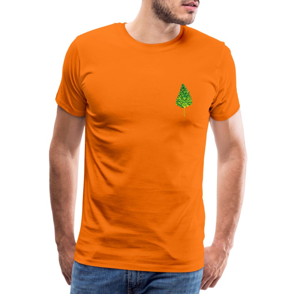 Das Blatt - Männer T-Shirt - Orange