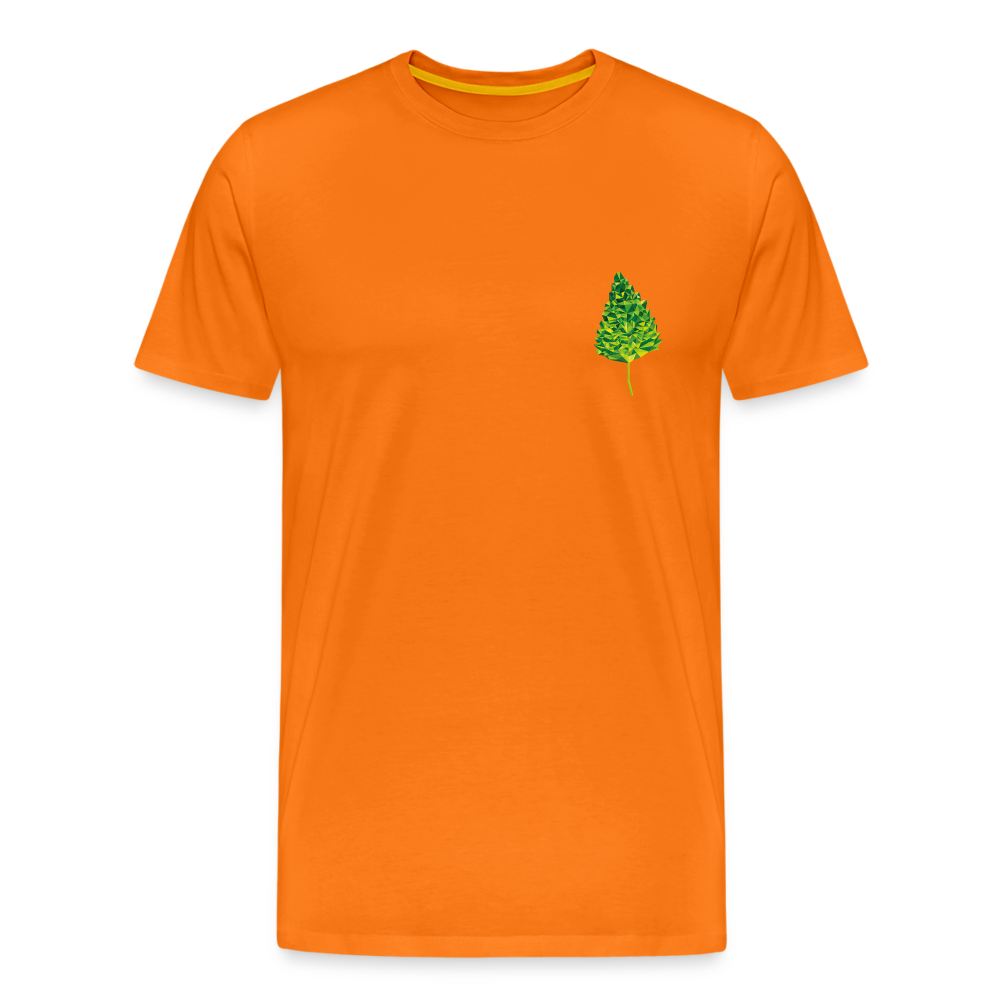 Das Blatt - Männer T-Shirt - Orange