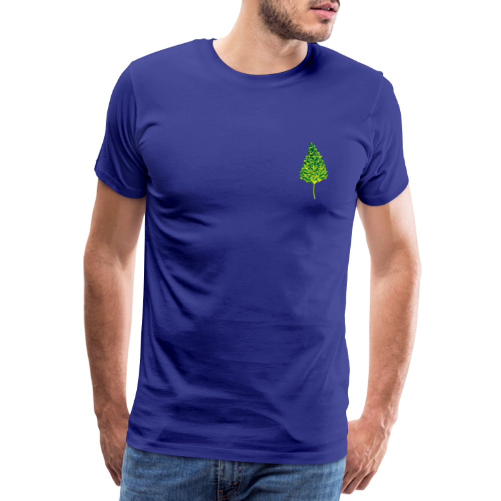 Das Blatt - Männer T-Shirt - Königsblau