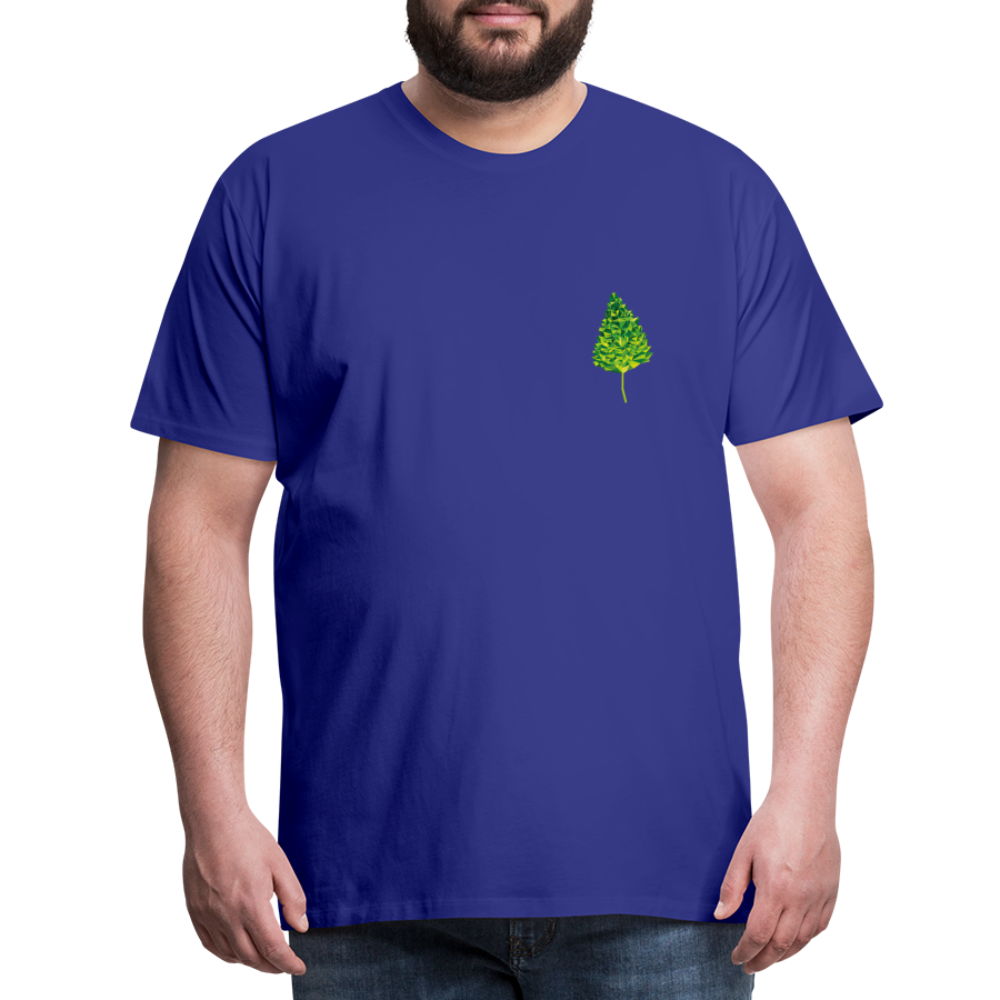 Das Blatt - Männer T-Shirt - Königsblau
