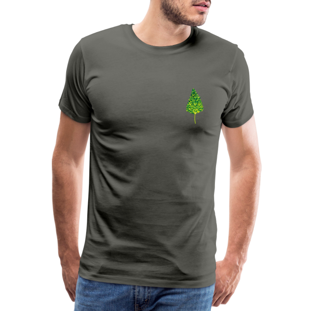 Das Blatt - Männer T-Shirt - Asphalt