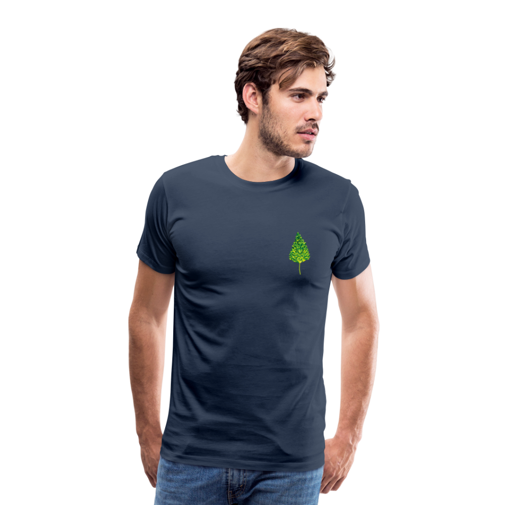 Das Blatt - Männer T-Shirt - Navy