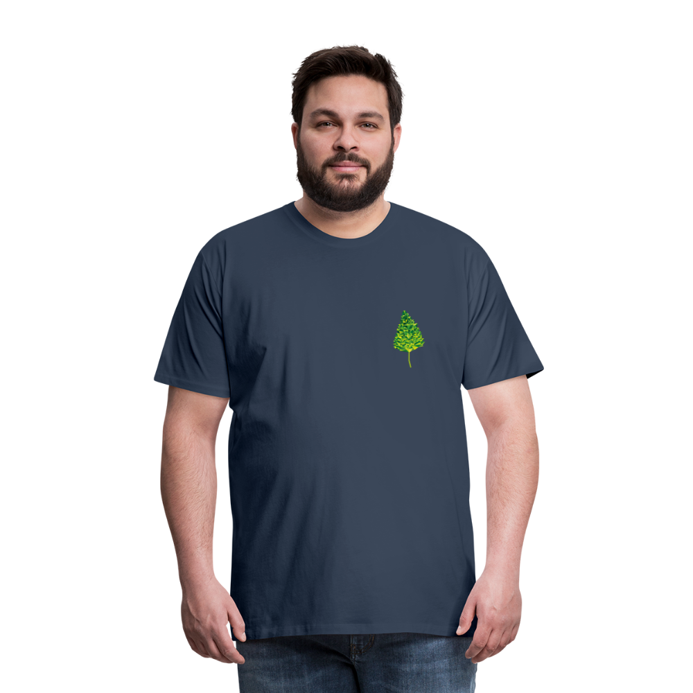 Das Blatt - Männer T-Shirt - Navy