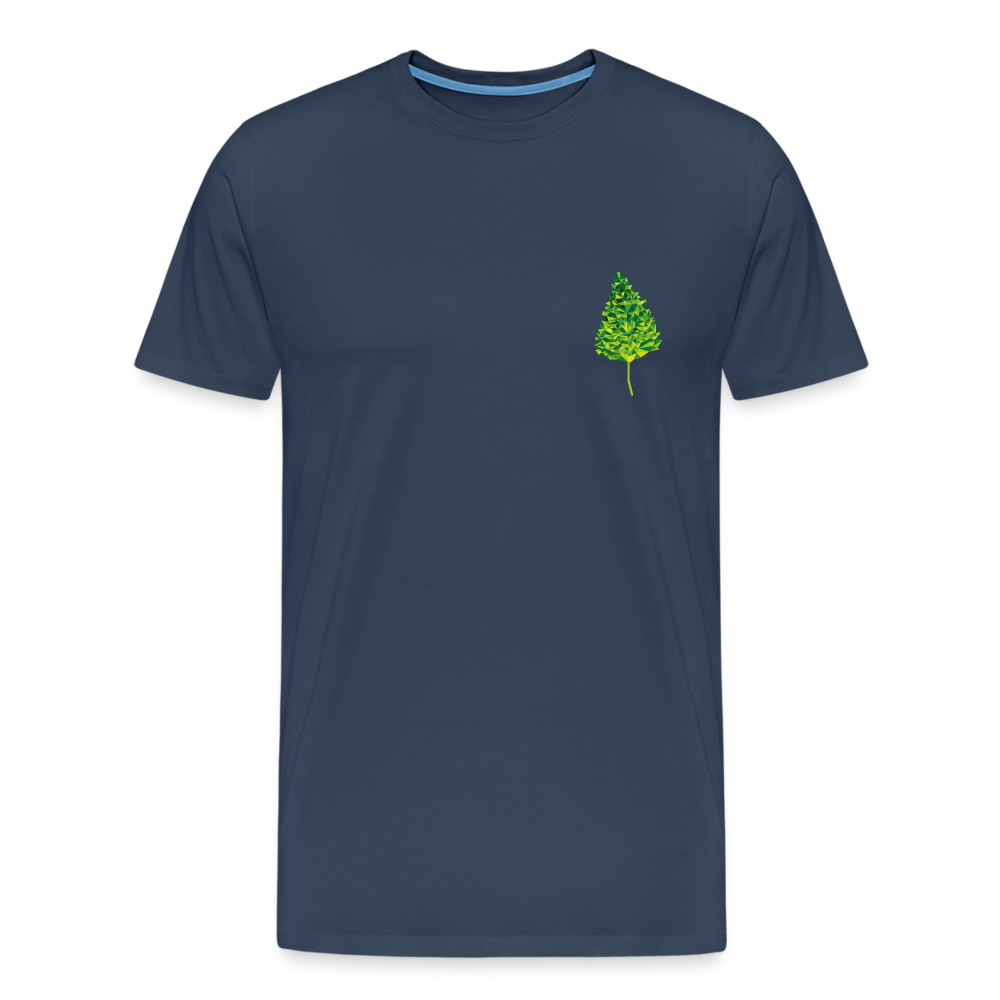 Das Blatt - Männer T-Shirt - Navy