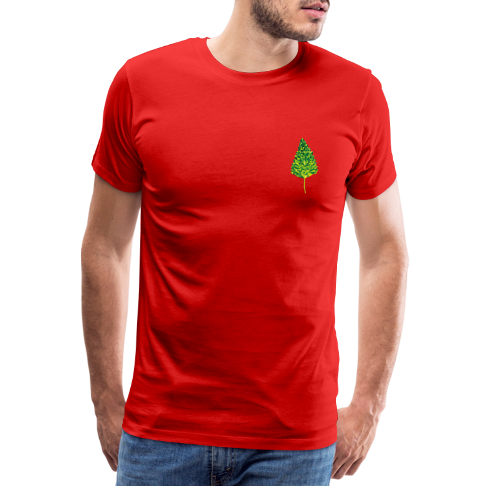 Das Blatt - Männer T-Shirt - Rot