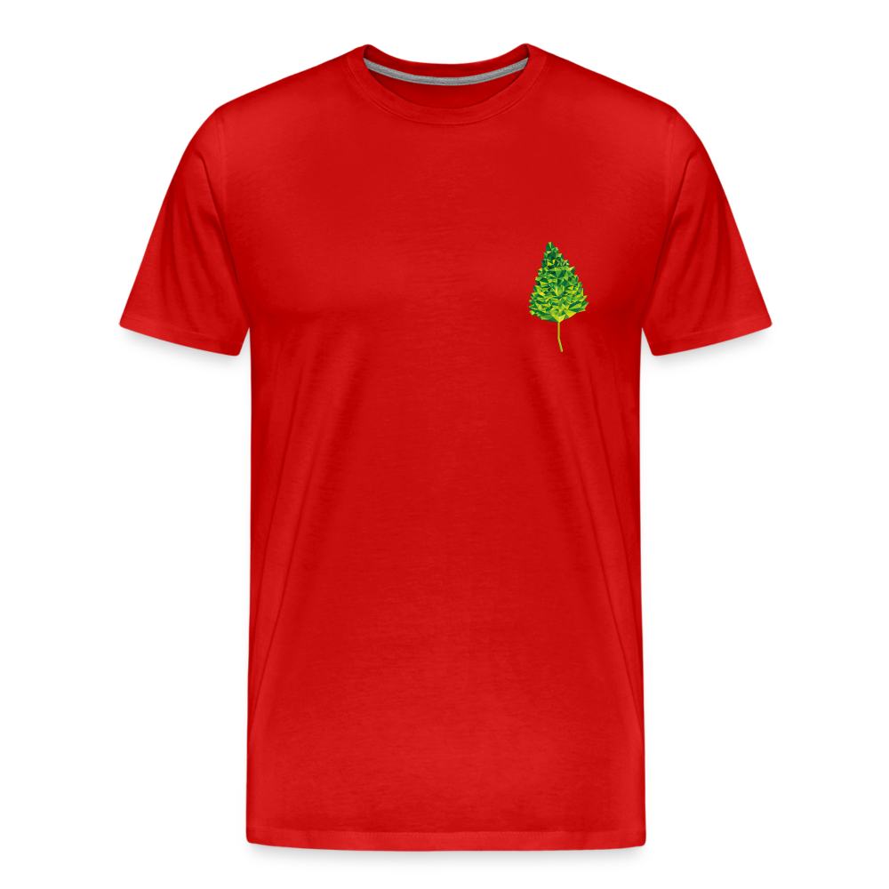 Das Blatt - Männer T-Shirt - Rot