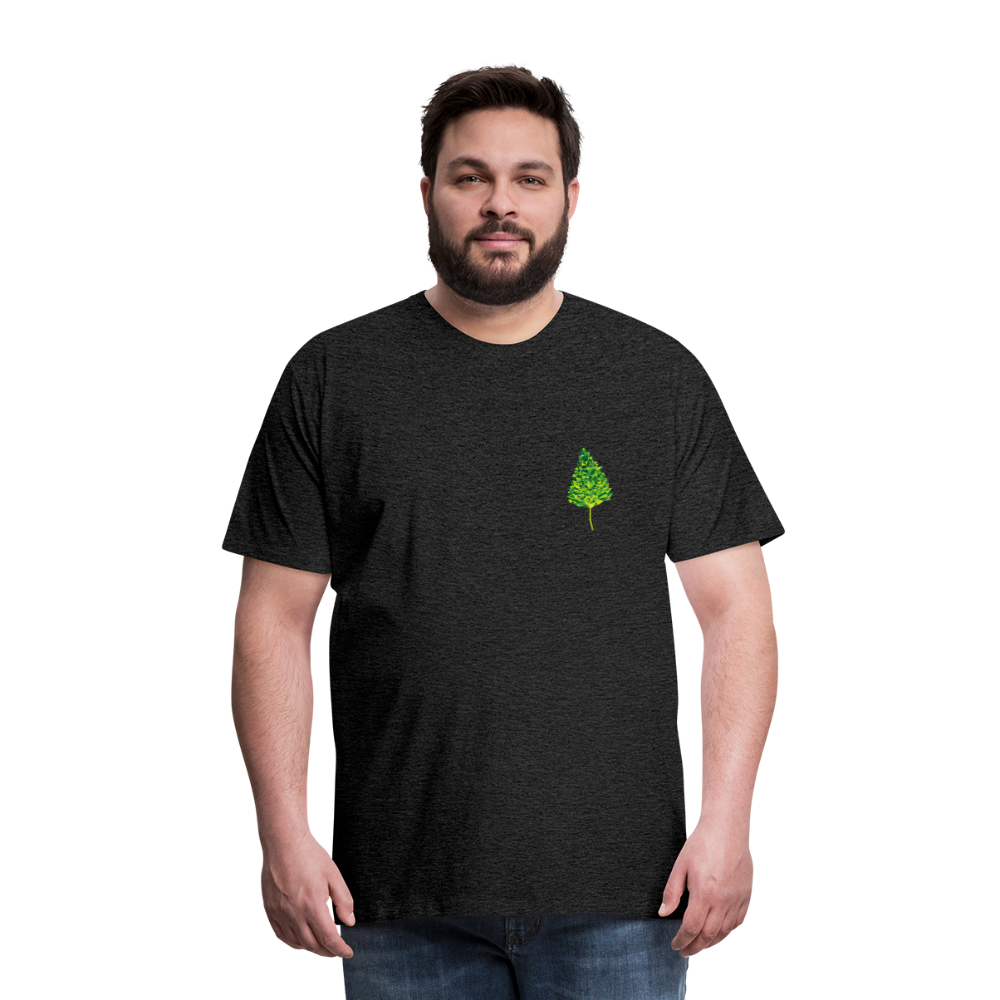 Das Blatt - Männer T-Shirt - Anthrazit
