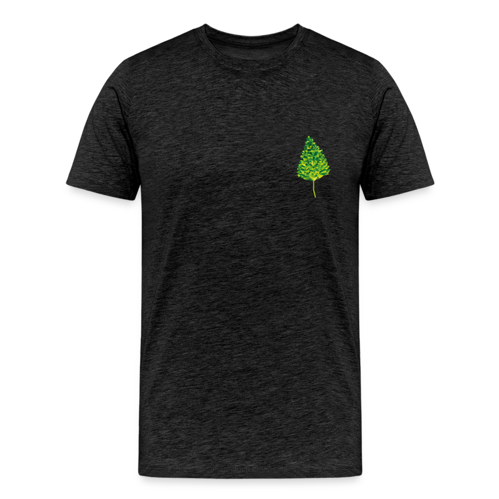 Das Blatt - Männer T-Shirt - Anthrazit