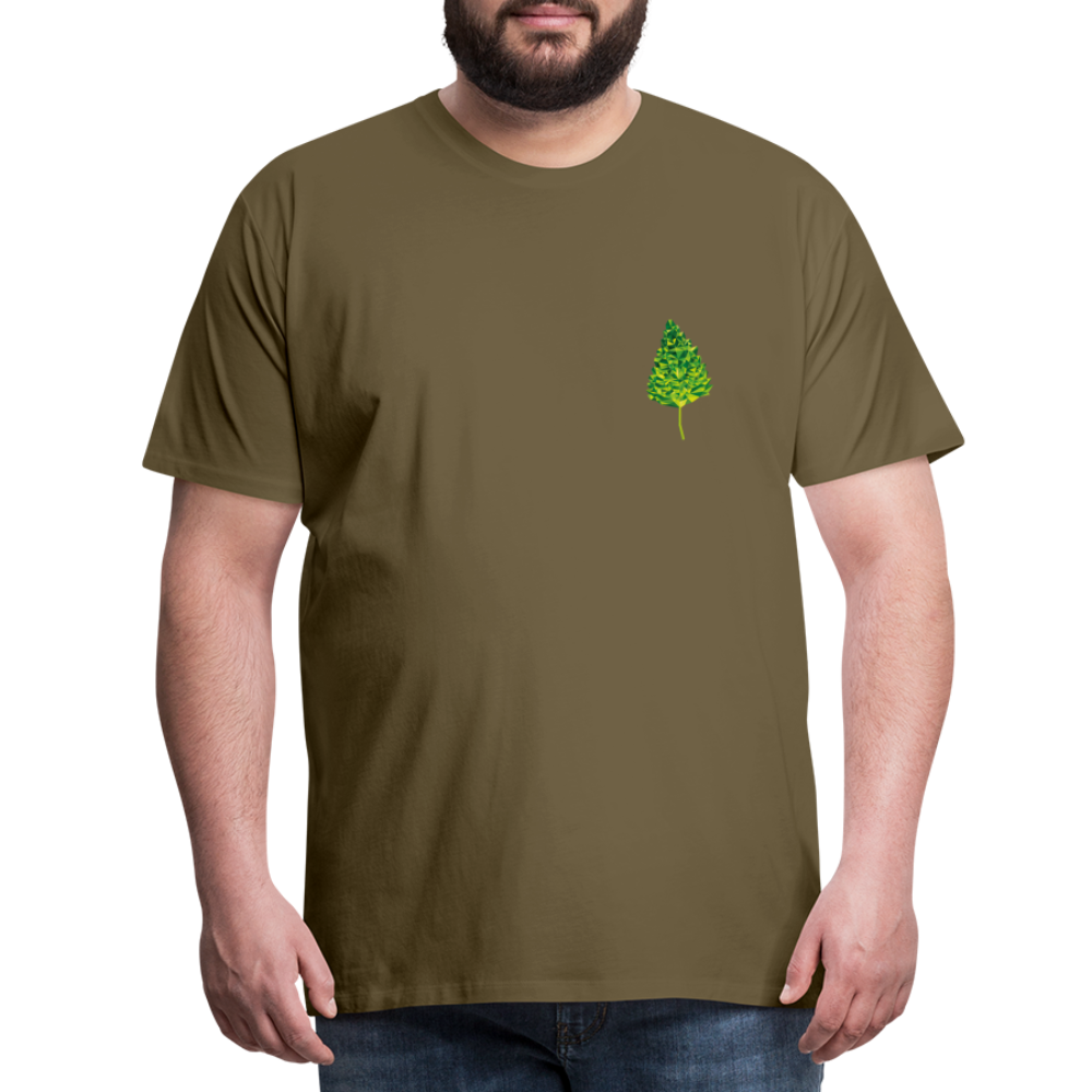 Das Blatt - Männer T-Shirt - Khaki