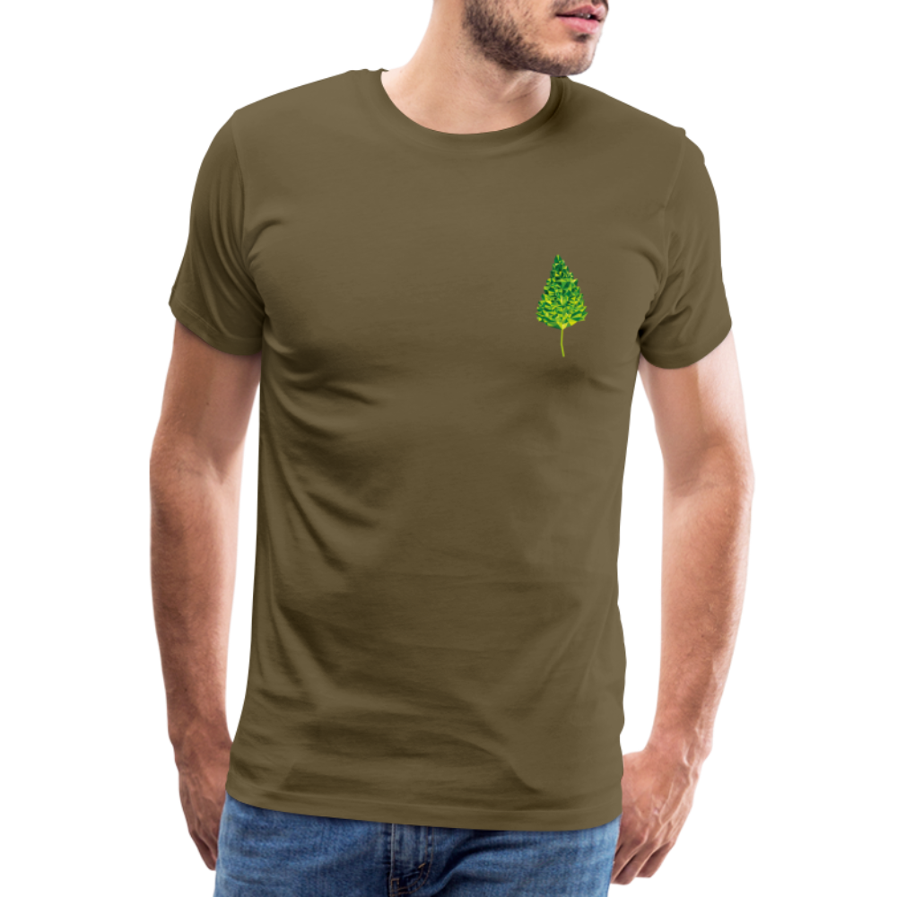 Das Blatt - Männer T-Shirt - Khaki