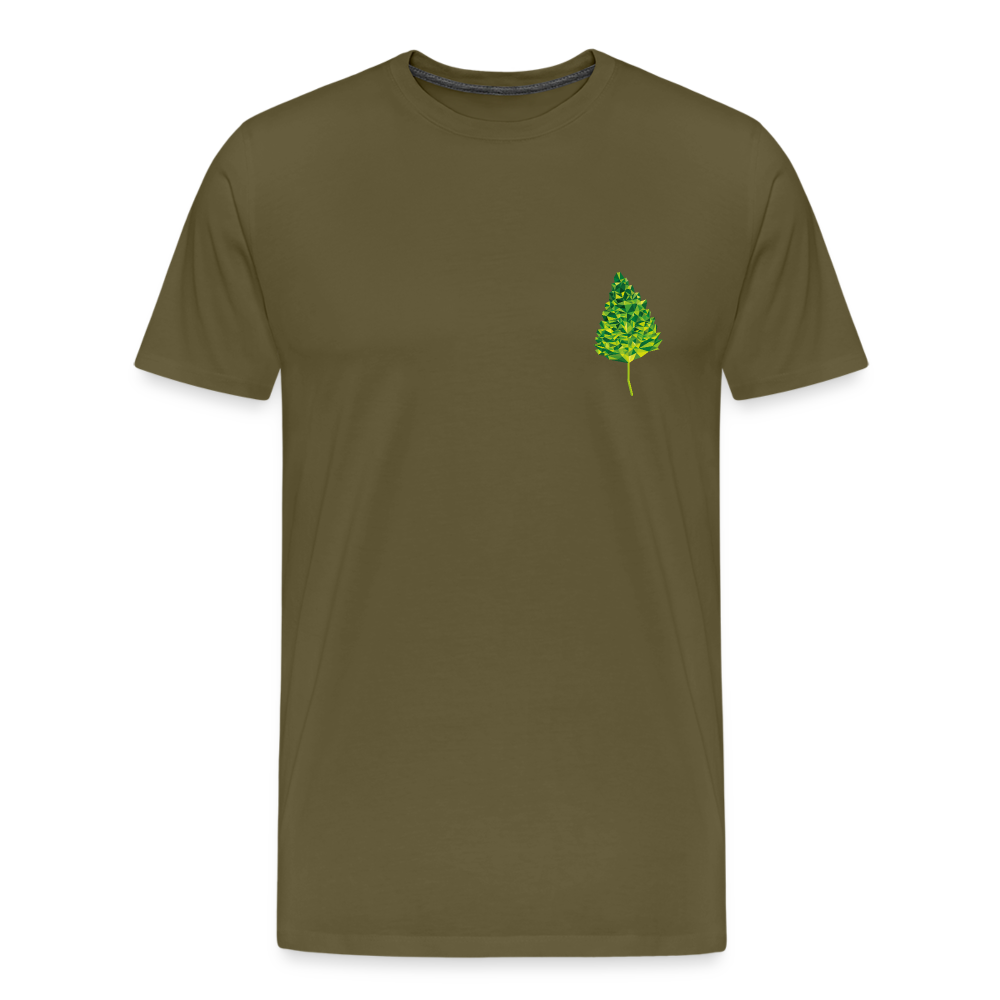 Das Blatt - Männer T-Shirt - Khaki