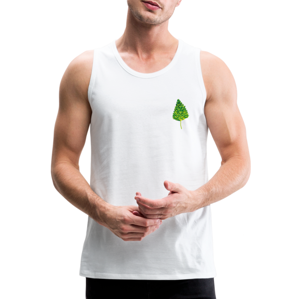 Das Blatt - Männer Tank Top - weiß