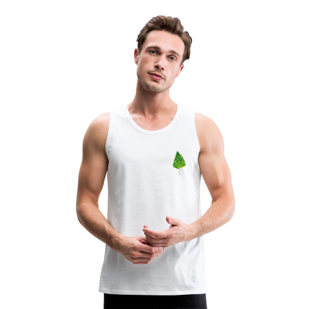 Das Blatt - Männer Tank Top - weiß
