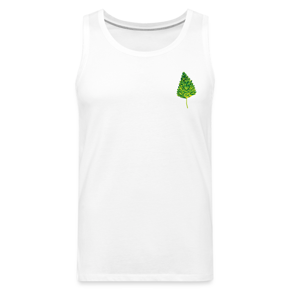 Das Blatt - Männer Tank Top - weiß
