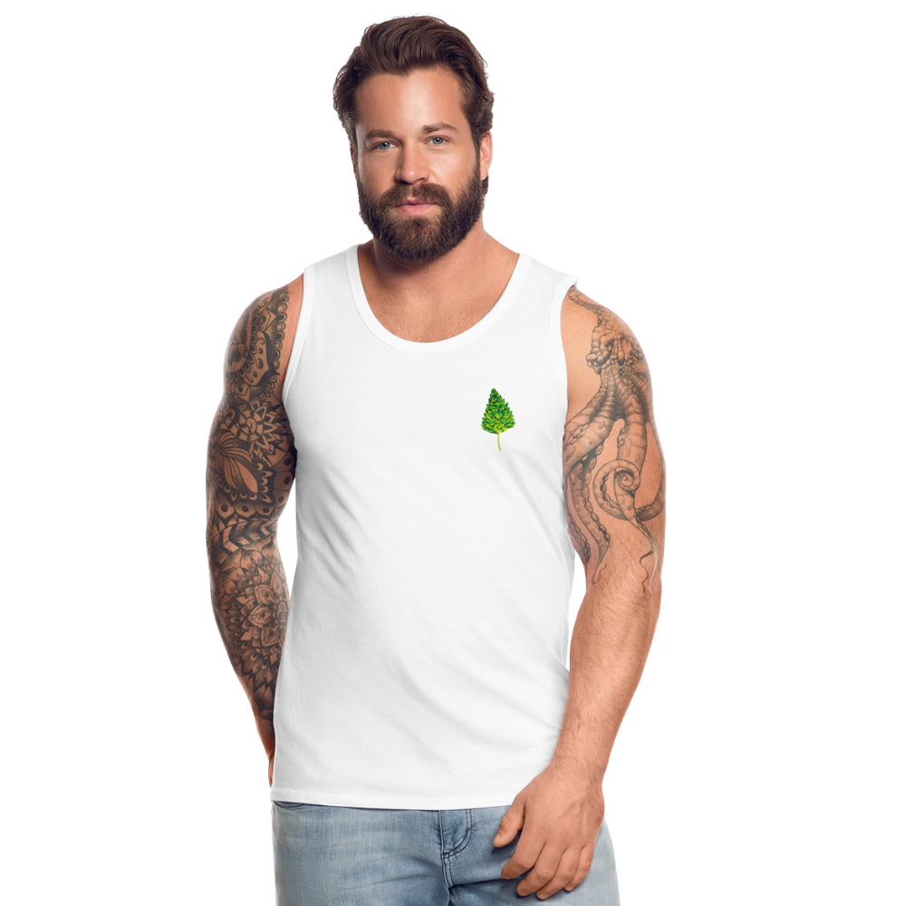 Das Blatt - Männer Tank Top - weiß