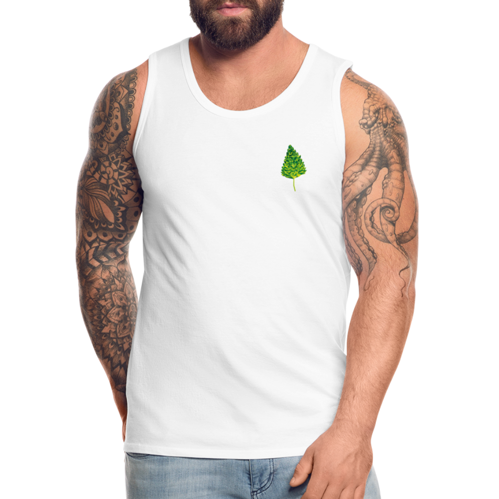 Das Blatt - Männer Tank Top - weiß