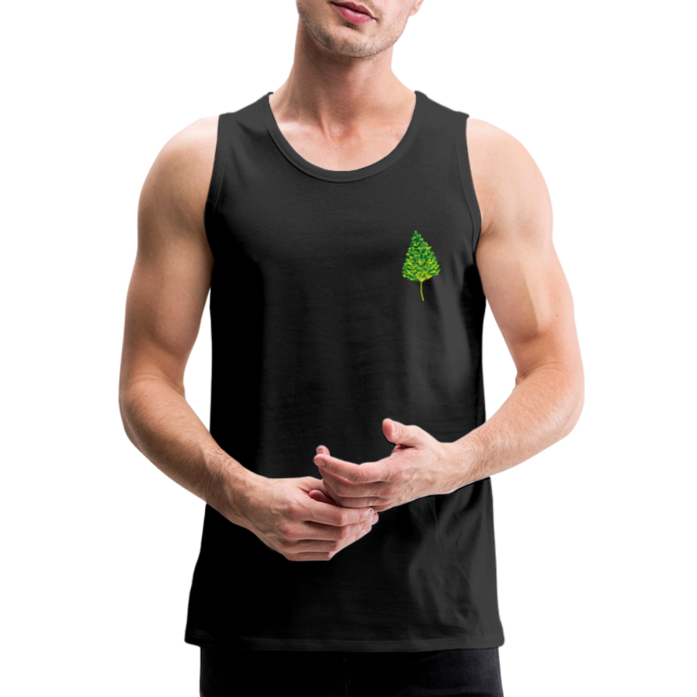 Das Blatt - Männer Tank Top - Schwarz