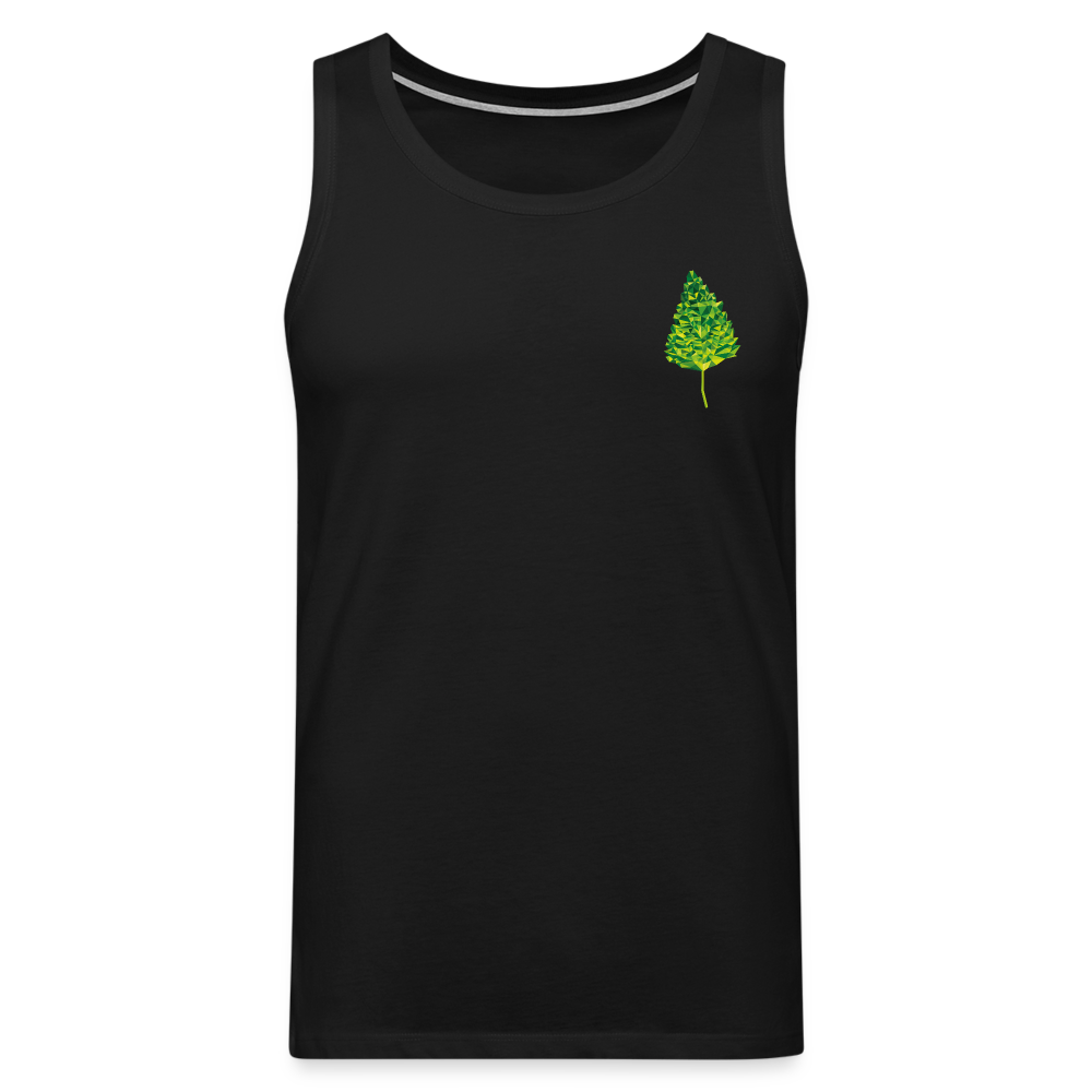 Das Blatt - Männer Tank Top - Schwarz