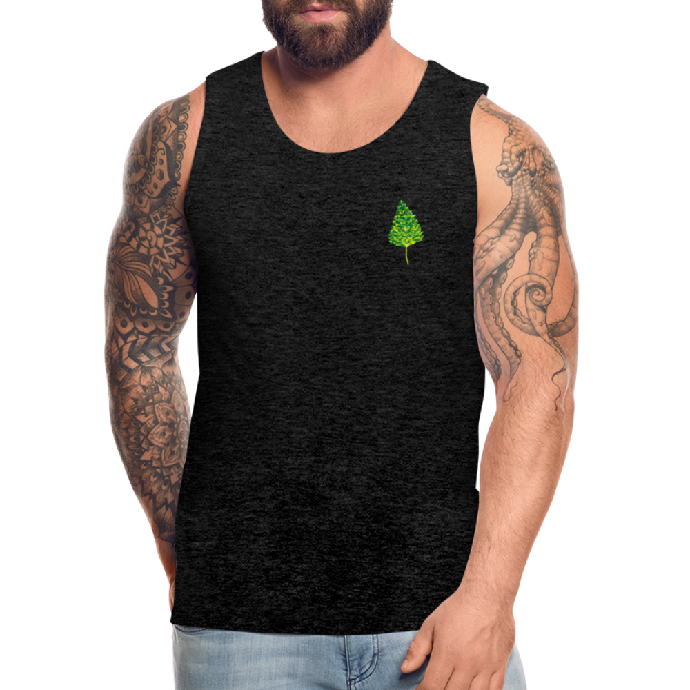 Das Blatt - Männer Tank Top - Anthrazit