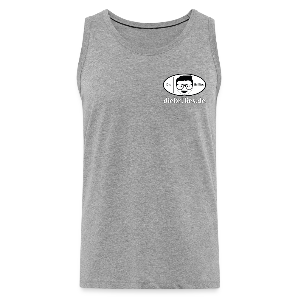 Die Brillies Fanedition - Männer Tank Top - Grau meliert