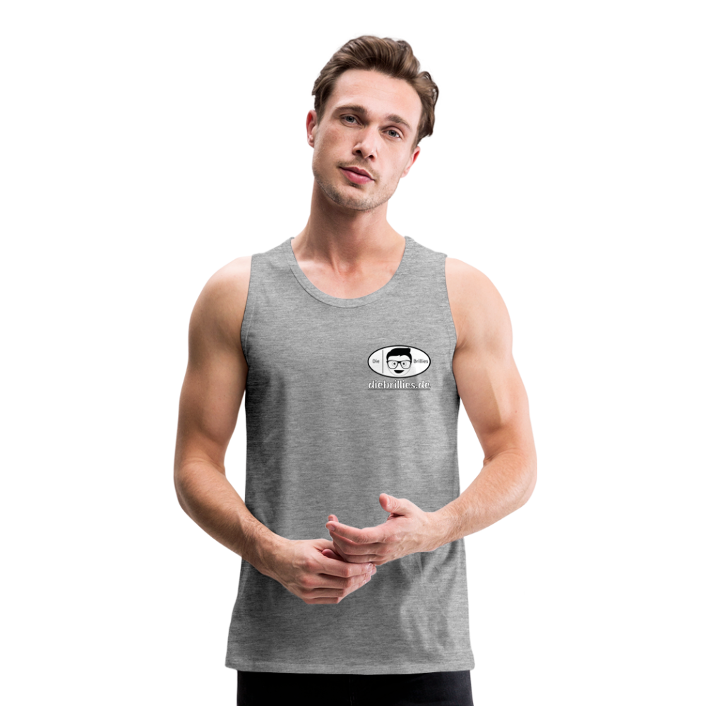 Die Brillies Fanedition - Männer Tank Top - Grau meliert