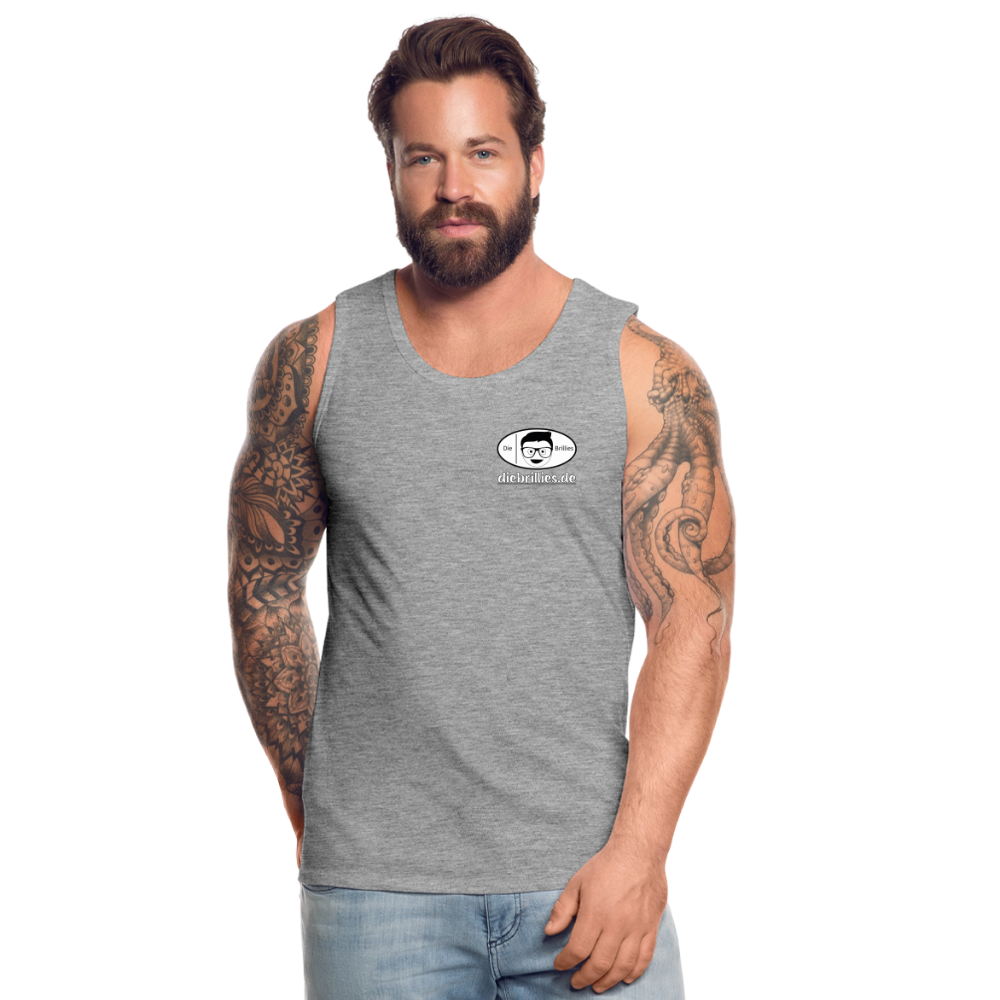Die Brillies Fanedition - Männer Tank Top - Grau meliert