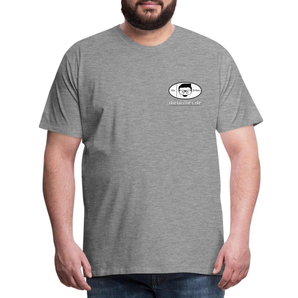 Die Brillies Fanedition - Männer Premium T-Shirt - Grau meliert