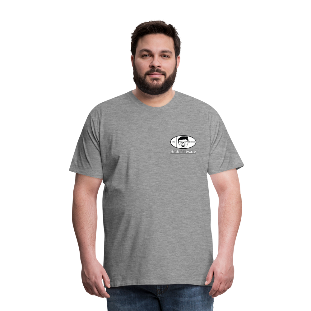 Die Brillies Fanedition - Männer Premium T-Shirt - Grau meliert