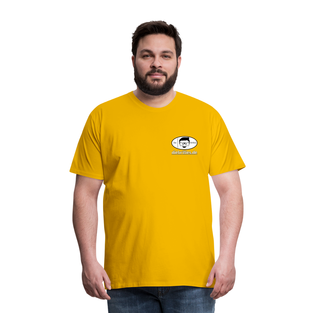 Die Brillies Fanedition - Männer Premium T-Shirt - Sonnengelb