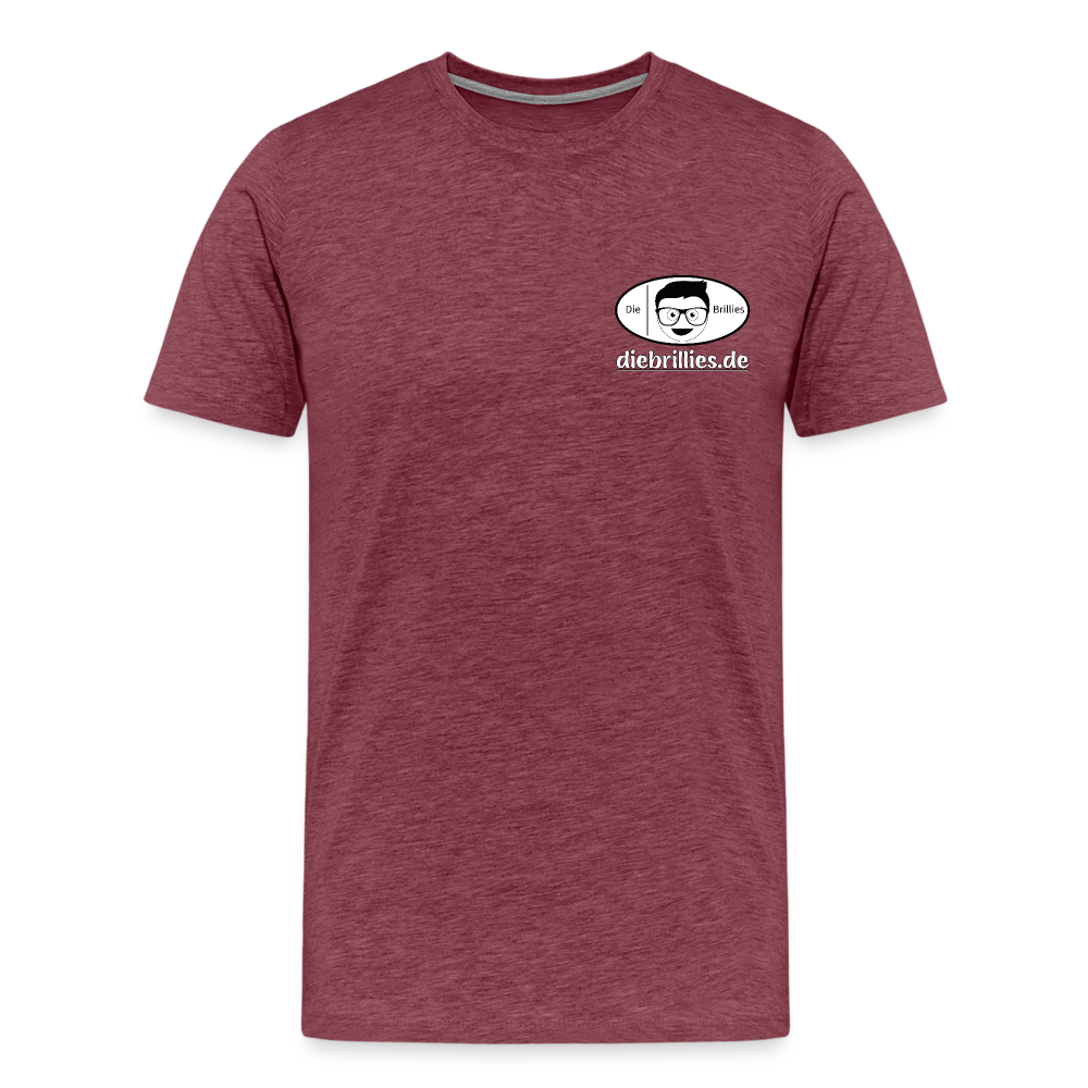 Die Brillies Fanedition - Männer Premium T-Shirt - Bordeauxrot meliert