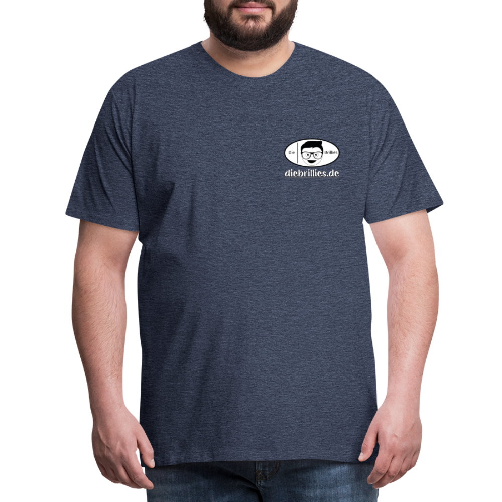 Die Brillies Fanedition - Männer Premium T-Shirt - Blau meliert