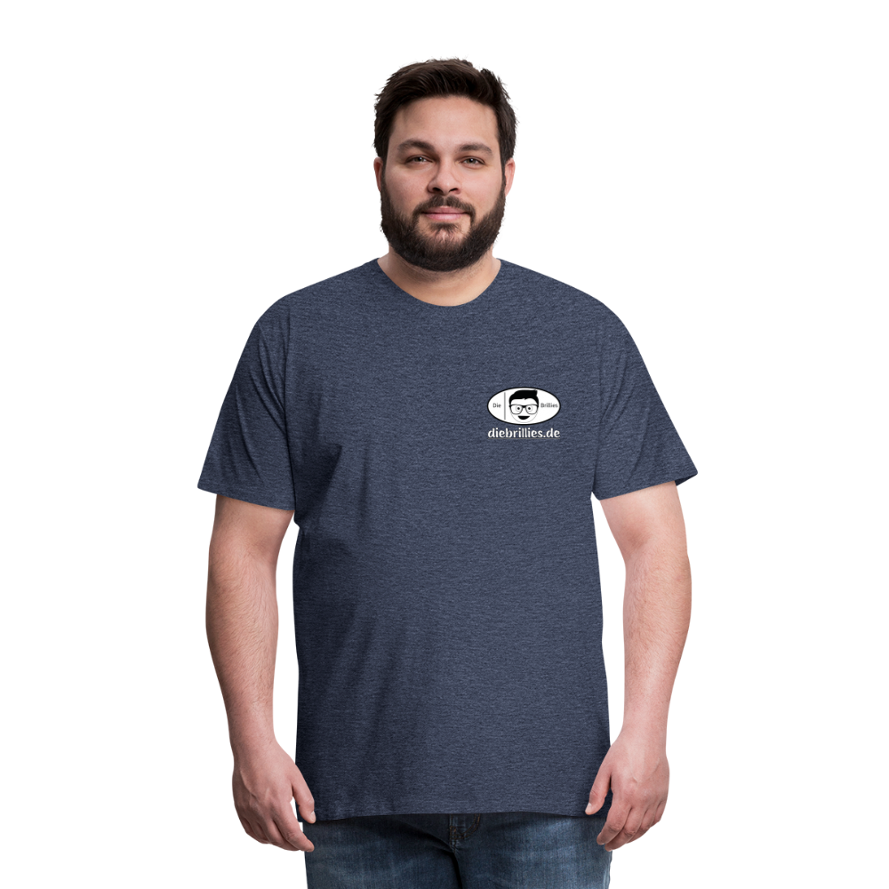 Die Brillies Fanedition - Männer Premium T-Shirt - Blau meliert