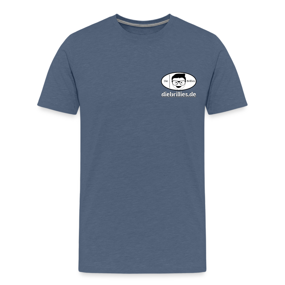 Die Brillies Fanedition - Männer Premium T-Shirt - Blau meliert