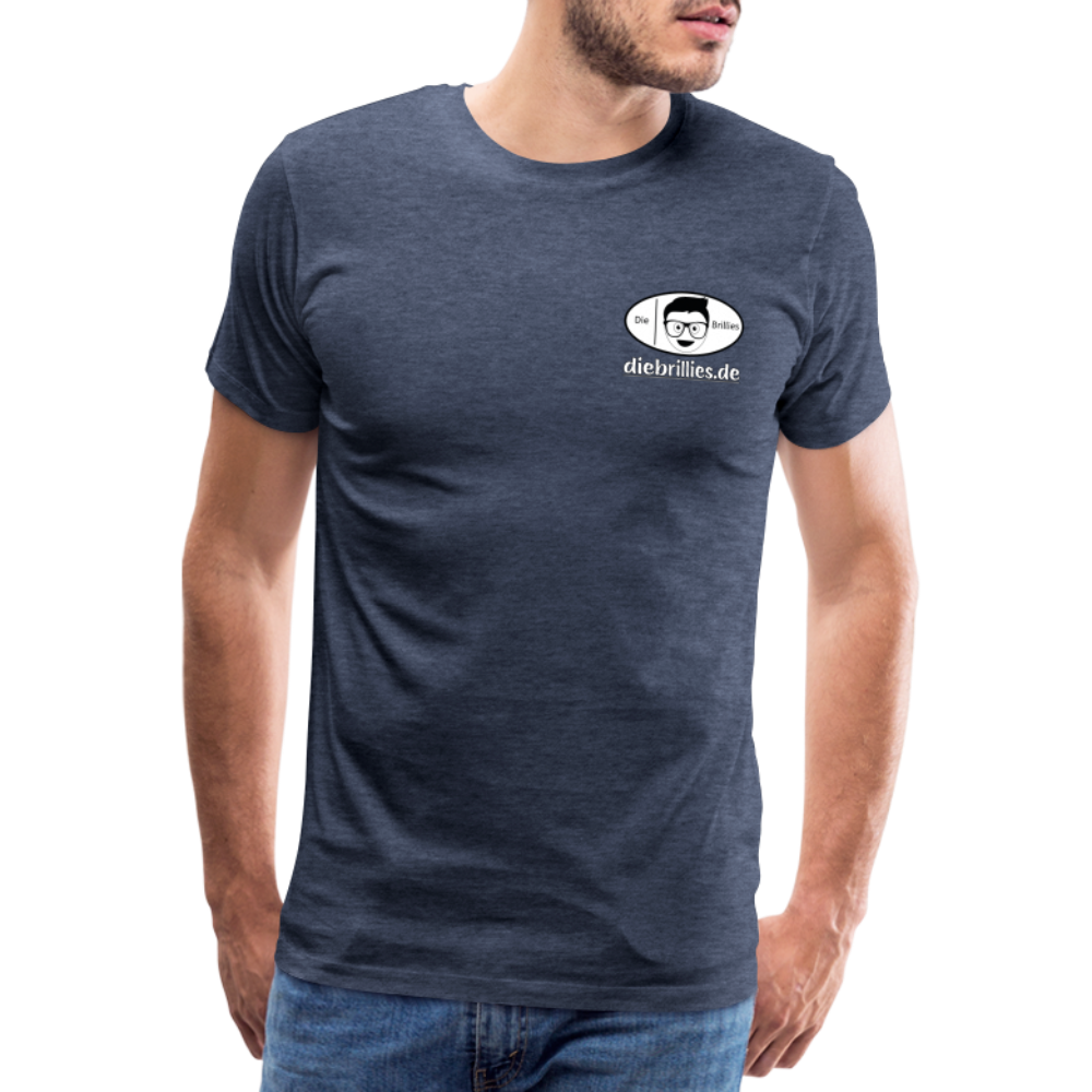 Die Brillies Fanedition - Männer Premium T-Shirt - Blau meliert