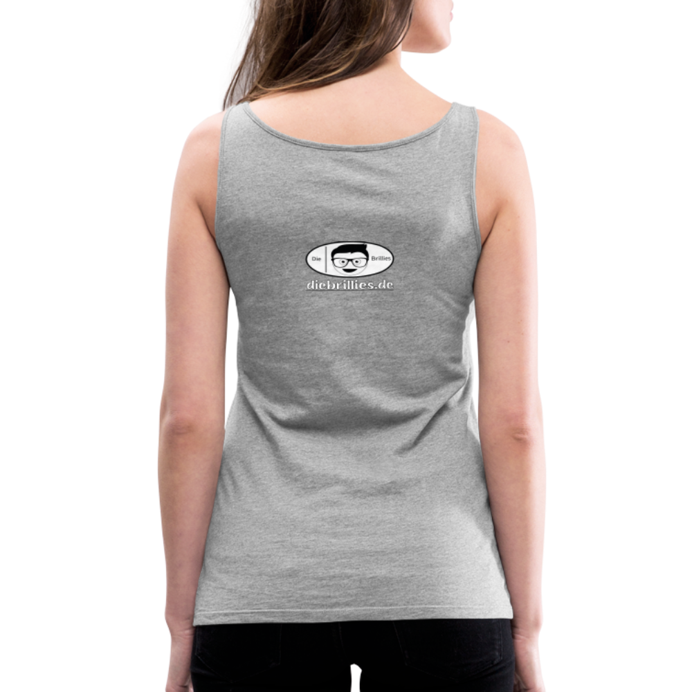 Die Brillies Fanedition - Frauen Tank Top - Grau meliert